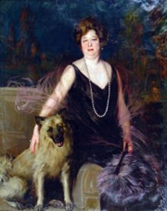 Mujer Con Perro — Julio Vila Y Prades