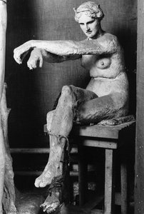 Seated Female Nude — George Frederic Watts