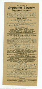 Program, Orpheum Theatre, Philadelphia, Pa — Edward Steichen