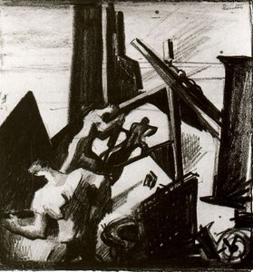 Study For ''excavation'' — Thomas Hart Benton, Regionalism