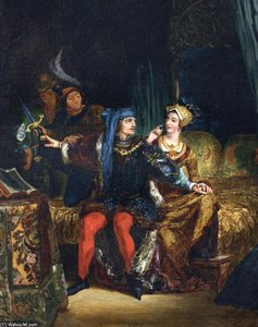 Charles Vi And Odette De Champdivers — Eugène Delacroix