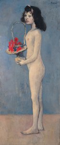 Nackte Frau Mit Blumenkorb — Pablo Picasso