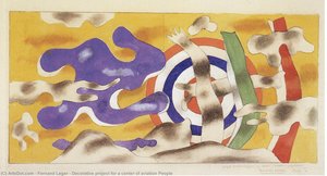 Decorative Project For A Center Of Aviation People — Fernand Léger