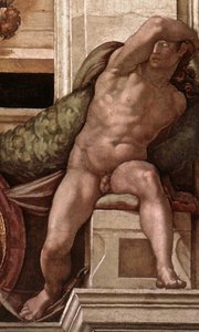 Ignudo (13) — Michelangelo Buonarroti
