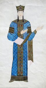 Costume Of King Tamar — Valerian Sidamon-eristavi
