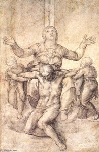 Studija Za Kolunu Pietà — Michelangelo