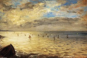 The Sea From The Heights Of Dieppe — Eugène Delacroix