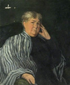 Mrs Maria Susan Chewett (1836–1918) In A Striped Shawl — Albert Ranney Chewett