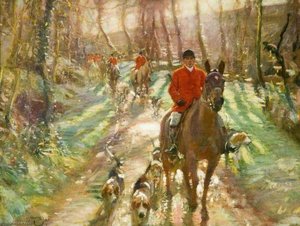 Hunting Morning — Sir Alfred James Munnings