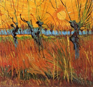 Willows At Sunset — Vincent Willem Van Gogh