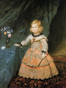 The Infanta Margarita Teresa Of Spain In A Red Dress — Diego Velázquez
