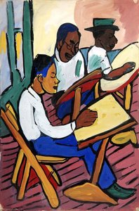 Art Class Three Men — William H. Johnson