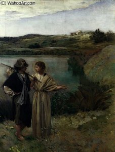 Tobias And The Archangel Raphael — Jean Charles Cazin