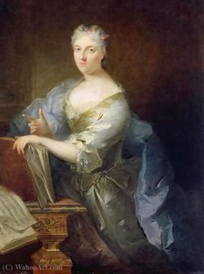 Portrait Of The French Opera Singer Marie-louise Desmatins — Robert Le Vrac De Tournières
