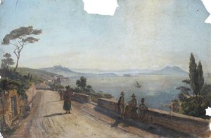 A Road On The Coast, West Of Naples — Thomas Stuart Smith