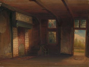 Interieur Van Het Tsaar Peterhuisje Te Zaandam, Pierre Tetar Van Elven, 1851 — Pierre Tetar Van Elven