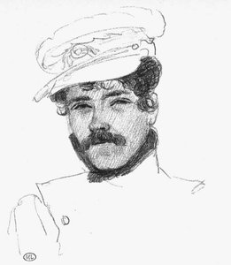 Self-portrait With Cap — Eugène Delacroix