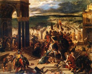 Entry Of The Crusaders Into Constantinople — Eugène Delacroix