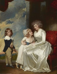 Henrietta, Countess Of Warwick, And Her Children — George Romney