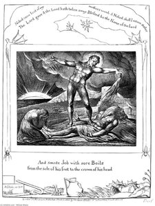 Satan Smiting Job With Boils 1 — William Blake