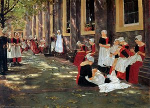 Free Hour At Amsterdam Orphanage — Max Liebermann