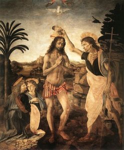 The Baptism Of Christ — Leonardo Da Vinci