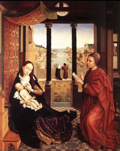 St Luke Drawing The Portrait Of The Madonna — Rogier Van Der Weyden
