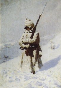 Soldiers In The Snow — Vasily Vasilevich Vereshchagin