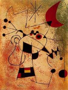 El Pájaro Relámpago Cegado Por El Fuego De La Luna — Joan Miró