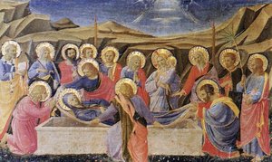 Smrt Djevice Marije (altarpjeska Iz Kortone) — Fra Angelico