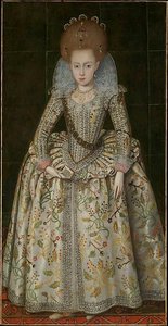Princess Elizabeth (1596 1662), Later Queen Of Bohemia — Robert Peake The Elder
