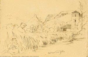 Batti Pagha Near Paestum — Thomas Cole