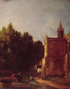 A Church Porch — John Constable