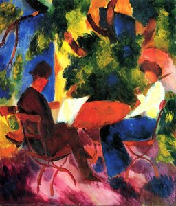 At The Garden Table — August Macke
