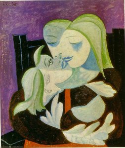 Mother And Child (marie-therese And Maya) — Pablo Picasso