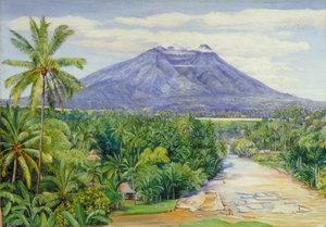 View Of The Salak Volcano, Java, From Buitenzorg