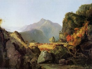 Landscape Scene From 'the Last Of The Mohicans' — Thomas Cole