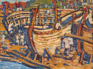 Building The Ships — Nicholas Roerich