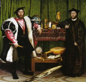 Double Portrait Of Jean De Dinteville And Georges De Selve (also Known As The Ambassadors) — Hans Holbein The Younger