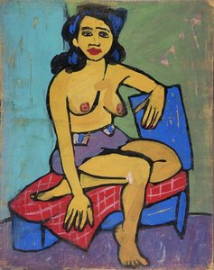 Semi Nude Seated Woman — William H. Johnson