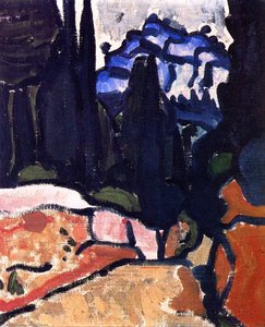 The Cypresses At Cassis — André Derain