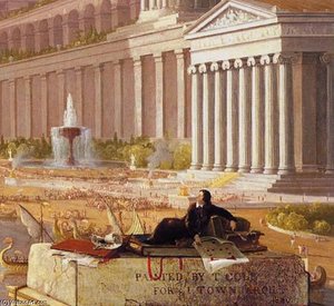 The Architect's Dream (detail) — Thomas Cole