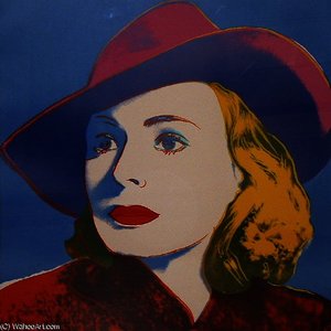 Ingrid Bergman With Hat — Andy Warhol