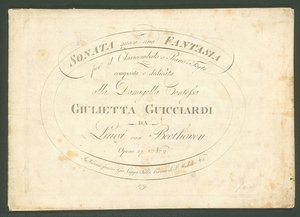 Sonata For Piano (c Sharp Minor) Op.27 ( — Ludwig Van Beethoven