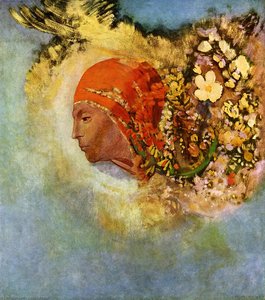 Head With Flowers — Odilon Redon