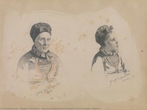 Gjertrud Skjønne And Gunhild Torstensdatter Skjønne — Adolph Tidemand