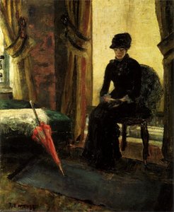 The Somber Lady (the Lady In Black) — James Ensor