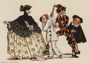 Book Of The Marquise. Illustration 5 — Konstantin Andreevic Somov