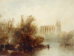 Eton Chapel From The River — Edmund Bristow
