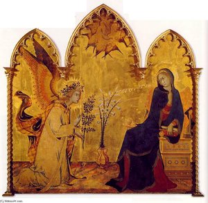 The Annunciation And The Two Saints (detail)
